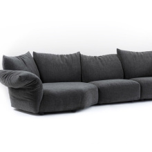 EDRA Sektionalsofa Chenille Stoffsofa